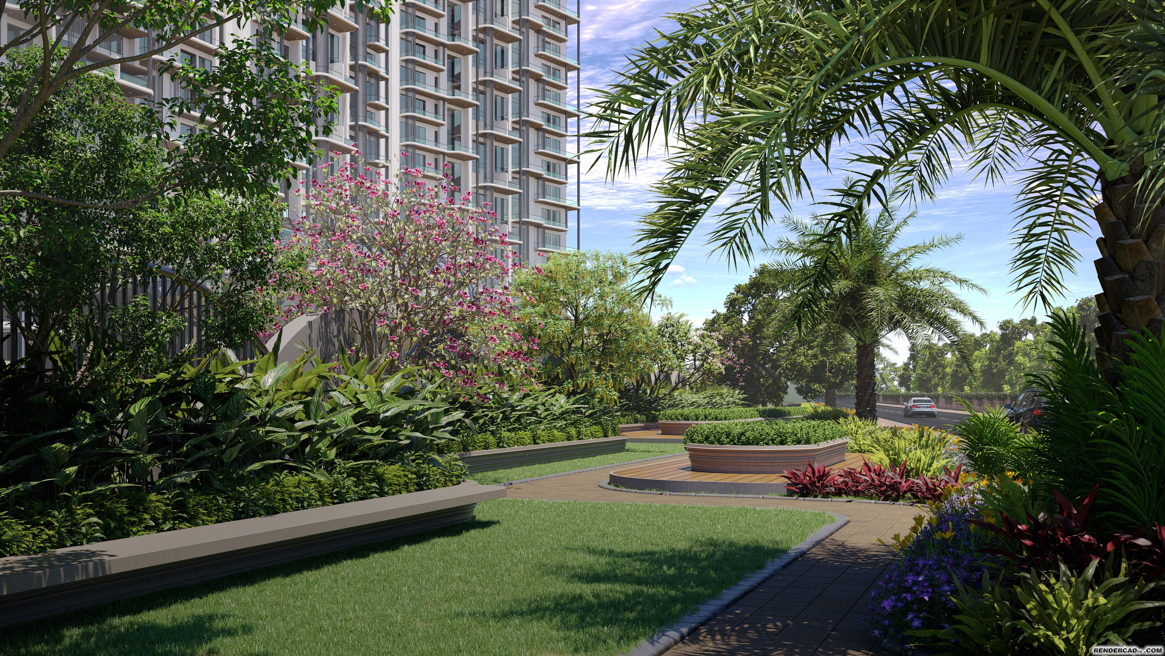 Walkway & Park Plaza